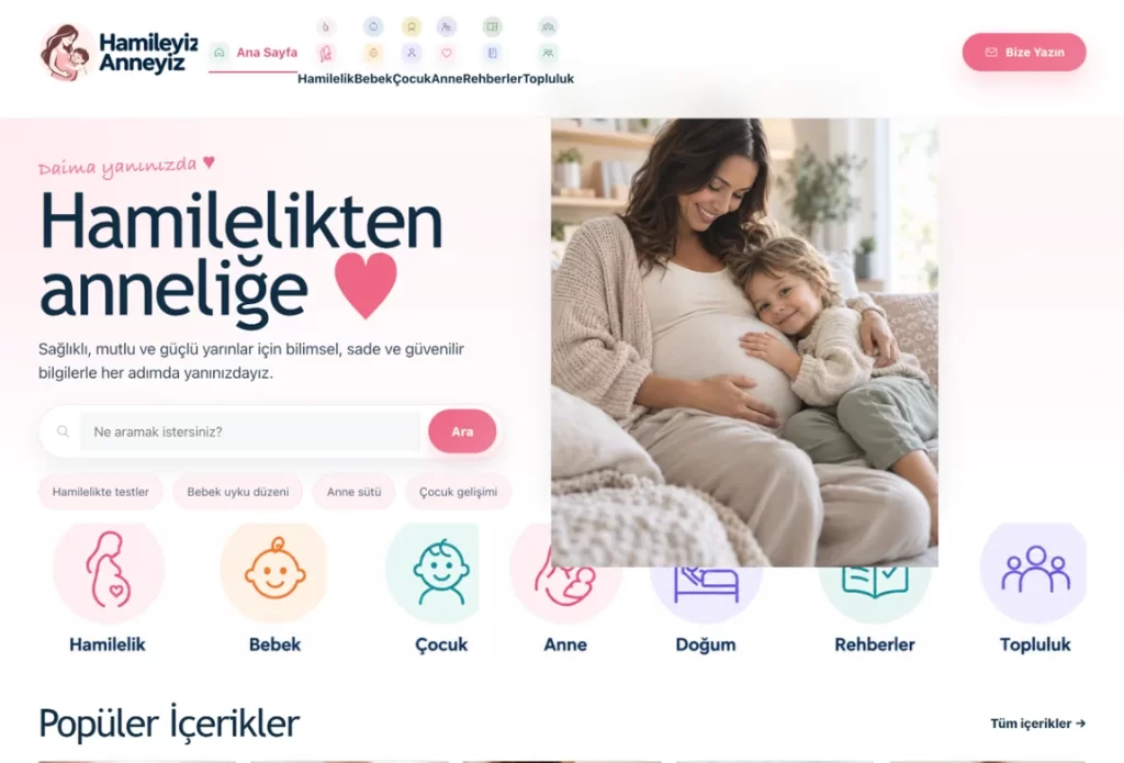 Hamileyiz Anneyiz proje görseli